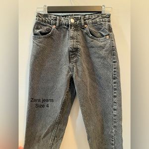 Zara Acid Wash Mom Jeans